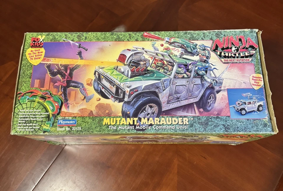 Vehículo TMNT Mutant Marauder 1997 nuevo en caja Next Mutation Playmates Foto 2 de 4