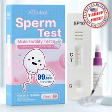 Accufast Sperm Test Kit For Male Pregnancy Preparation Sperm Count Test