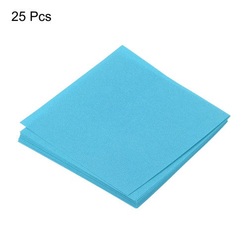 25 Sheet Origami Paper Blue 2.5x2.5 Inch Square Sheet for Craft - Zdjęcie 3 z 6