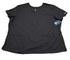 NWT Medcouture Insight 3 Pocket Scrub Top Womens 5XL Black Healthcare Nurse Doc
