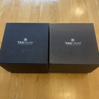 Two Genuine TAG Heuer Black Faux Leather Watch Boxes A/F