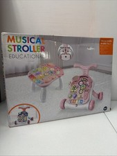 3 in 1 Baby Walker and Activity Table - Pink