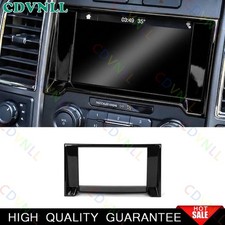 Cubierta de navegación GPS negra brillante para Ford F150 2015-2020 marco decoración cubierta moldura