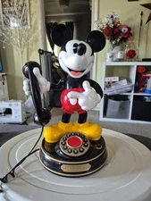 Vintage 1997 Disney Mickey Mouse Animated Talking Telephone Telemania [Working]