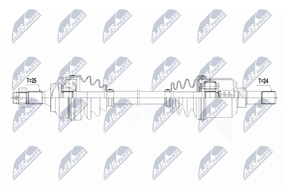 DRIVE SHAFT NPW-PE-025 FOR PEUGEOT 206/CC/SW/Hatchback 9HZ /9HY 1.6L RFK 2.0L - Image 10