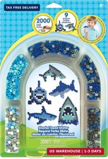 Perler Bead 'Shark' Fuse Bead Activity Kit for Kids Crafts, 2004 pcs , Sharks ,