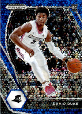 2021-22 Prizm Draft Picks David Duke Jr. Disco Circles Blue #44 Rookie SP Card
