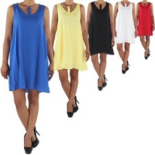 Women's summer dress boho dress beach dress tunic sleeveless mini dress top long top 
