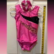 Garland Practice Leotard Child Small Gymnastics Excellent Condition  Scrunchie