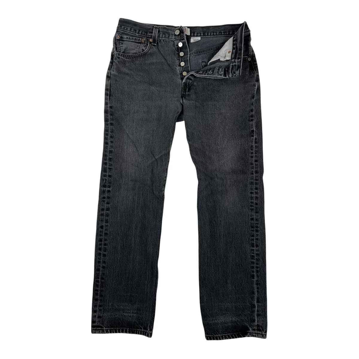 Levi's 501 Vaqueros Rectos Para Hombre – Corte Clásico, Color Negro, 31W X 32L