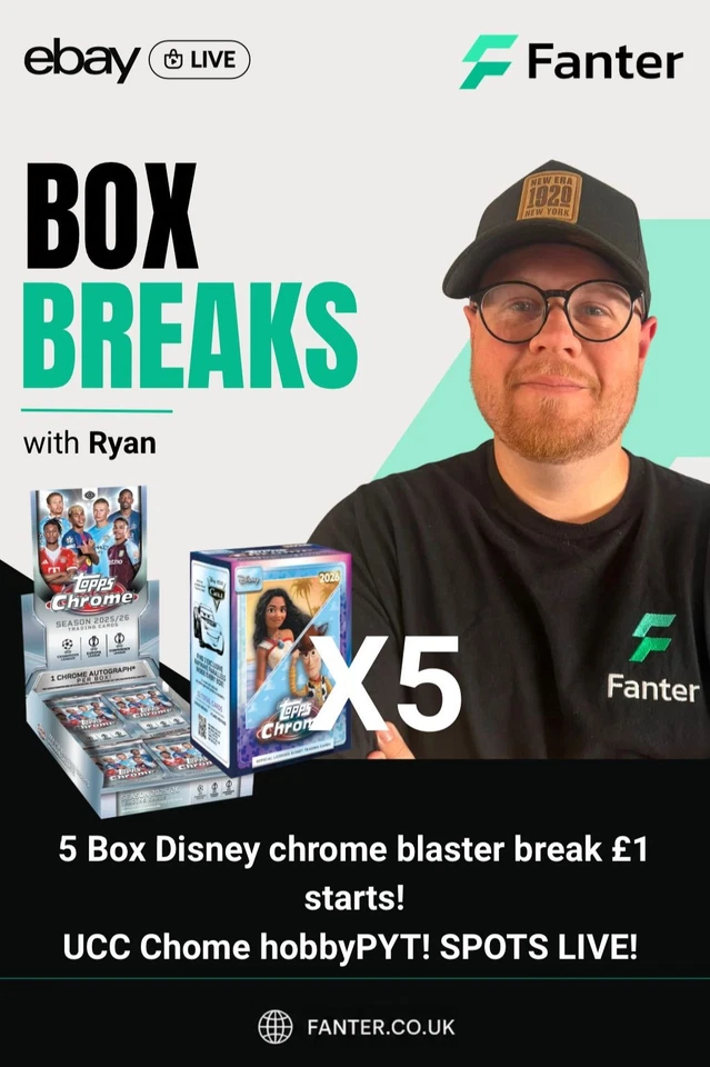 UCC CHROME HOBBY PYT! & DISNEY 5 BOX BLASTER BREAK!