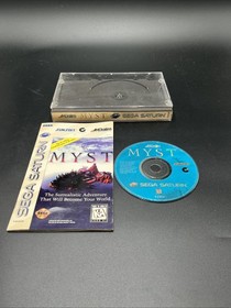 Myst for Sega Saturn Complete In Box (CIB) with Manual Broken Hinge See Pics