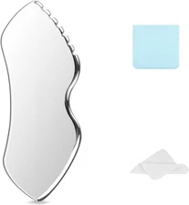 Jagged Edge Gua Sha Facial Tools Stainless Steel - Lift, Jagged-edged 