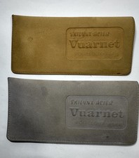 LOT OF 2 VTG VUARNET SKILYNX ACIER SUNGLASSES CASES TAN GRAY