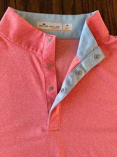 Peter Millar Featherweight Long Sleeve Golf Sweater Pink sz M
