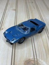 COX 1964-69 Ford GT-40 Slot Car Blue 1:32 Scale with Plastic 1:24
