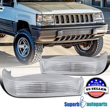 Fits 1993-1996 Jeep Grand Cherokee Bumper Lights Parking Signal Lamps 93-96 Fits 1993-1996 Jeep Grand Cherokee Bumper Lights Parking Signal Lamps 93-96