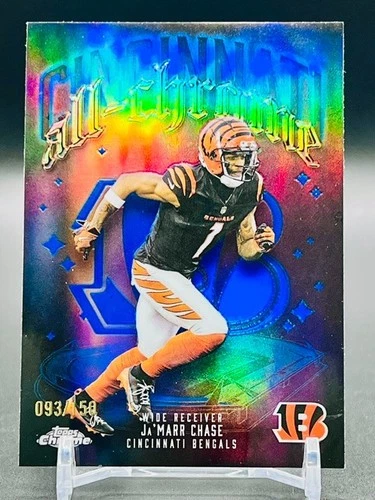2025 Topps Chrome Ja'Marr Chase Blue Refractor (RAW)