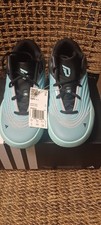 adidas Dame X J Boys Basketball Sneakers Blue Gray Striped Size 5
