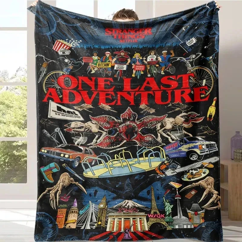 Season 5 Vintage Mystery Horror Style Fleece Blanket for Home & Living