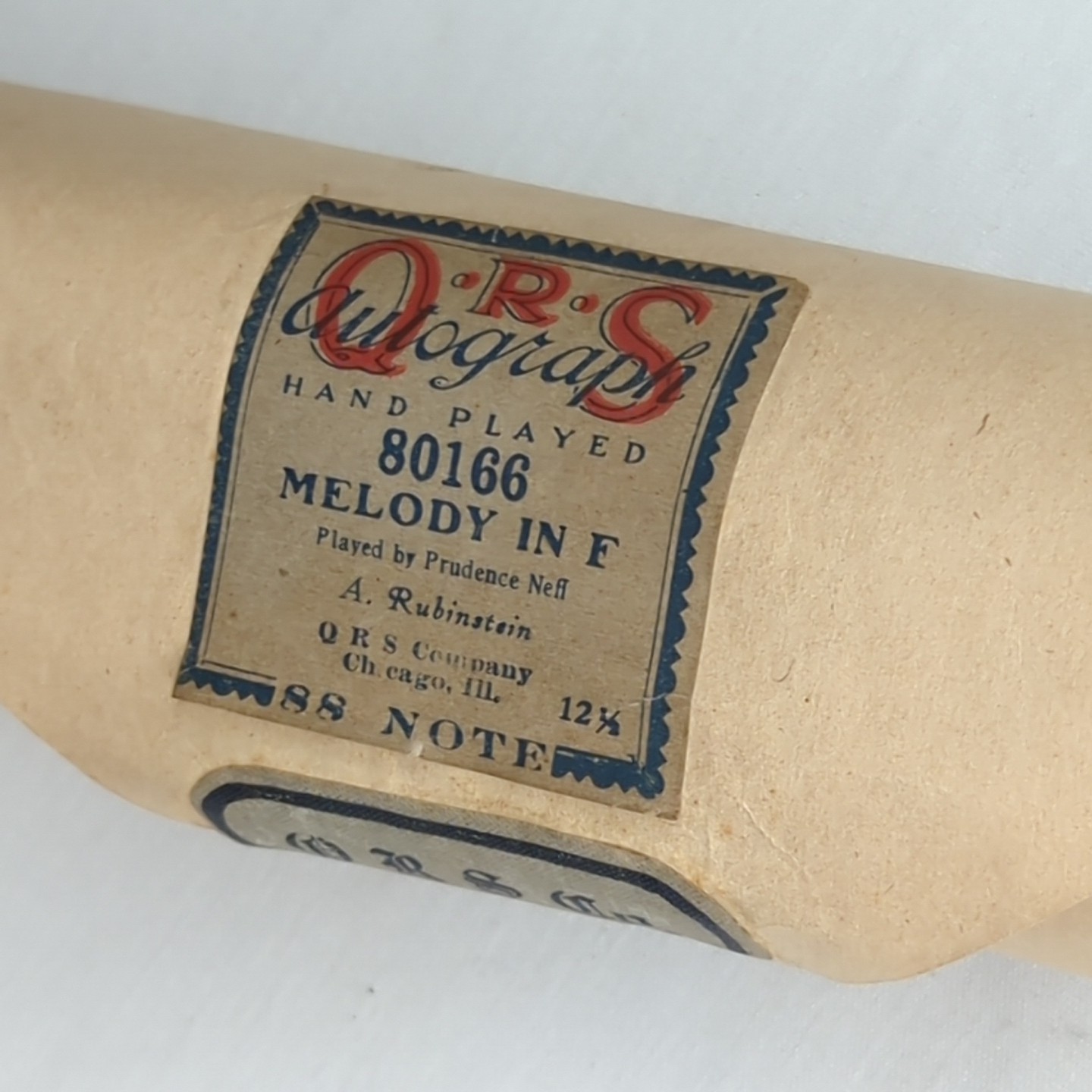Vintage ORS Autograph 80166 Melody In F Prudence Neff Player Piano Roll foto 4
