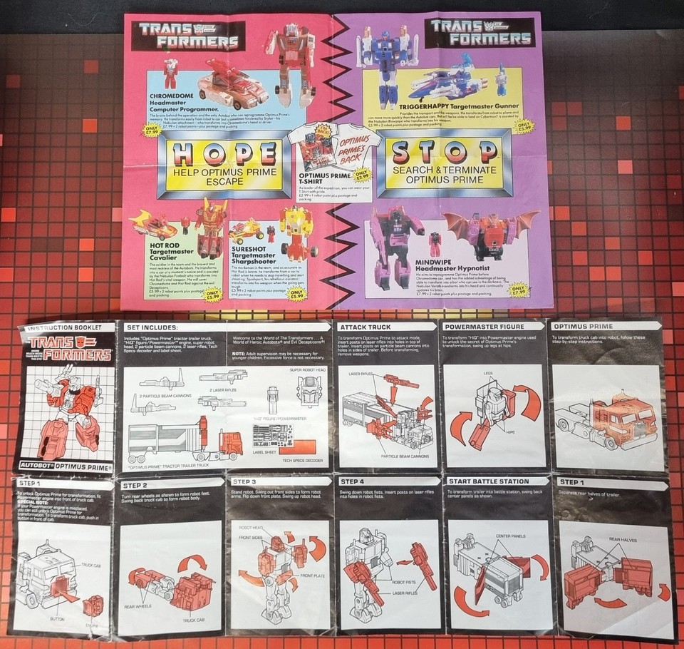 Transformers G1 / Powermaster / Autobot Optimus Prime / 1987 / Hasbro