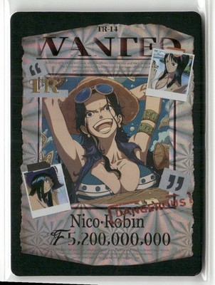 NICO ROBIN WANTED TR TR-14 I'm Determined One Piece Anime Collectible Card
