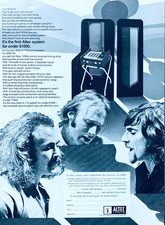 CROSBY STILLS & NASH 1970 vintage Print ADVERT ALTEC LANSING SOUND SYSTEM CSN