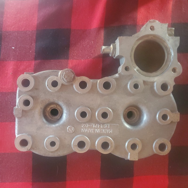 Vintage 79 80 Polaris TXL 340 Snowmobile Dual Cylinder Head Oem EC34PL