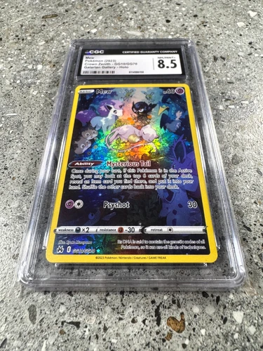 Pokemon TCG Cards Mew GG10/GG70 Crown Zenith Art Rare Holo CGC 8.5 NM/MINT+