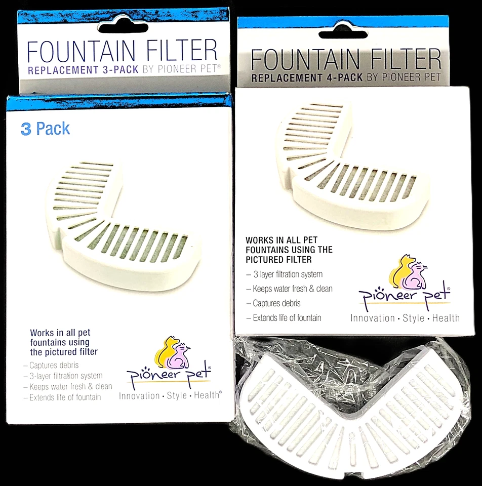 Paquete de dos reemplazos de filtro de fuente de riego potable Pioneer Pet Foto 3 de 4