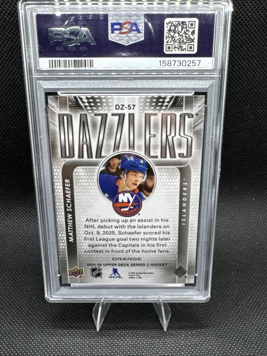 2025-26 Upper Deck Series 2 - Dazzlers Matthew Schaefer #DZ-57