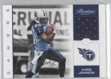 2012 Playoff Prestige Gamers Materials Chris Johnson #57 0f8