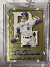 2021 Leaf Perfect Game 1/1 Gold Super Prismatic Eli Serrano III New York Mets 