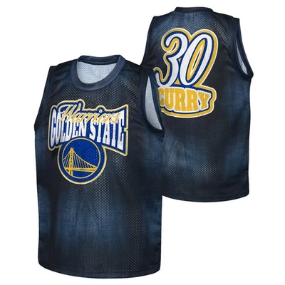 NBA Shirt Golden State Warriors Stephen Curry Heating Up II Tank Trikot Jersey - Bild 1 von 3
