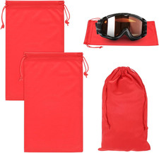 Ski Goggle Bag, Soft Microfiber Pouch Protective Storage Bags Case with Drawstri