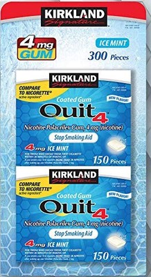 Kirkland Signature Quit Ice 300 Count (Pack of 1), White or Light Blue/Green 