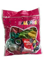 Latex Balloons, 42 metallic balloons.