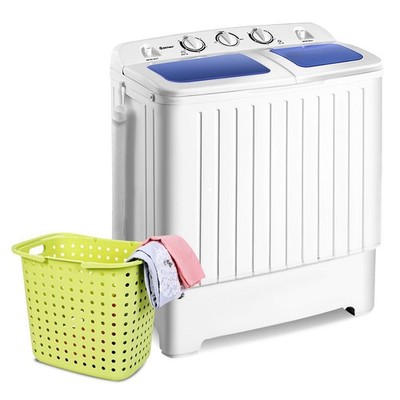 Compact Twin Tub Portable Mini Washing Machine 20lbs Total Washing