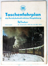 Deutsche Reichsbahn - Kursbuch - Taschenfahrplan Rbd Magdeburg 1976/77