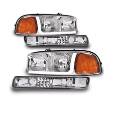 PIT66 LED DRL BAR Headlights, Compatible with 1999-2007 GMC Sierra 1500/2001-...