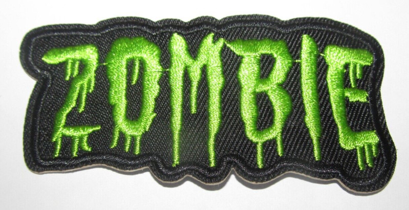 ROB ZOMBIE IRON ON PATCH Black Green Embroidered Rock n Roll