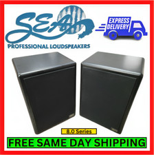 Sea Speakers 8.0 Series Loudspeakers Home Theater System Audio Vintage Black Set