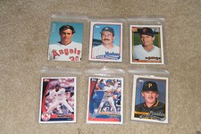 Lot of 6 BASEBALL CARDS NOLAN RYAN RICK RHODEN BRETT BUTLER PEDRO MARTINEZ LOT 6