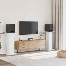 Image of Speaker Stands 2 pcs White 30x30x95 cm Engineered Wood vidaXL