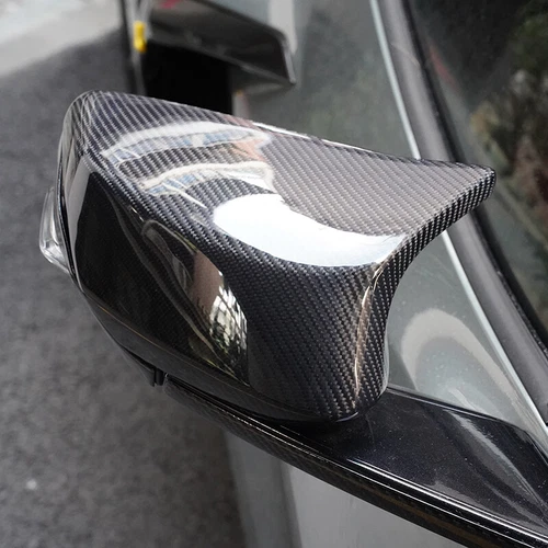 Real Carbon Fiber Mirror Cover Overlay Cap Trim For Chevy Corvette C8 2020-2023