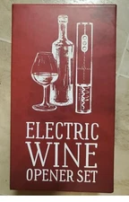 Uncle Viner Electric Wine Opener with Charger - Wine Lover Gift Set - New in Box