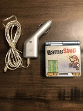 Nintendo Game Boy Advance SP - Metallic Blue, Tested, Works-INCLUDES CAR CHARGER