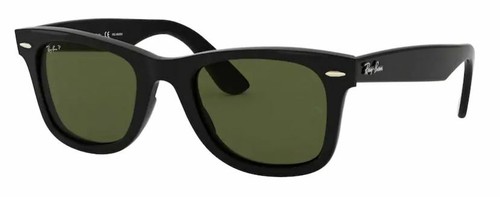 Ray Ban 4340 50 Wayfarer Ease 601/58 Black Sunglasses Glasses Green  Polarized | eBay