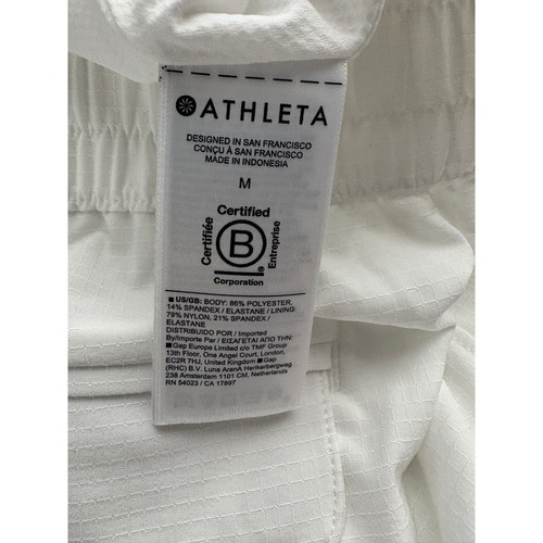 Athleta Boundless Shorts Packable Fluid Ripstop Breathable White Size M - Picture 5 of 6